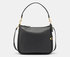 Coach Cary Pebble Leather Shoulder Bag - Black