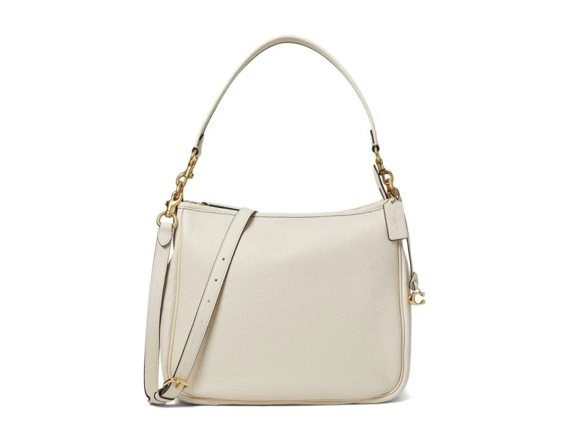 Coach Soft Pebble Leather Cary Shoulder Bag - Chalk