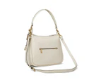 Coach Soft Pebble Leather Cary Shoulder Bag - Chalk