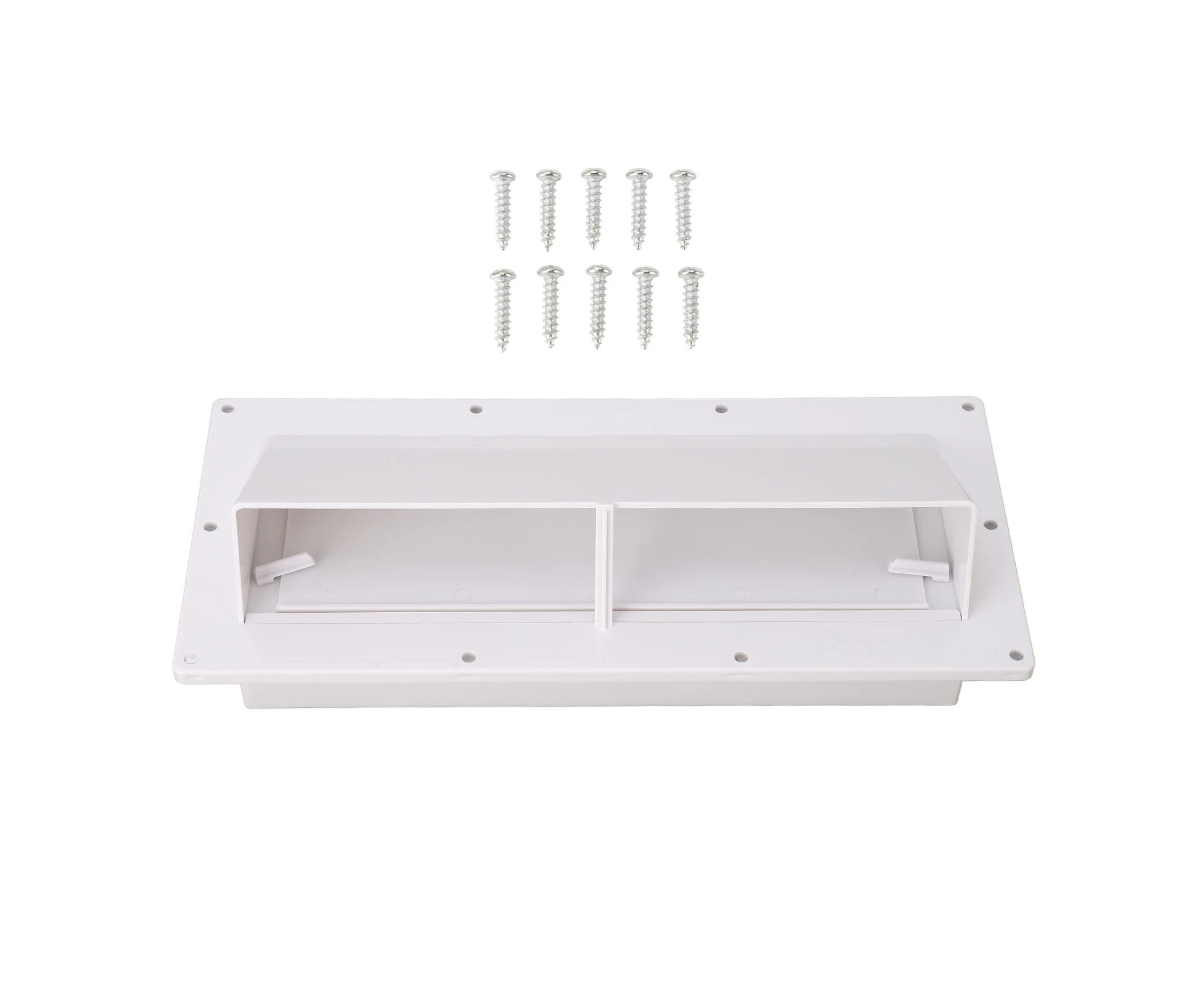 Exhaust Ventilation Cover ABS Automatic Wind Proof Damper Lockable Range Vent Cover for RV Home Camper White