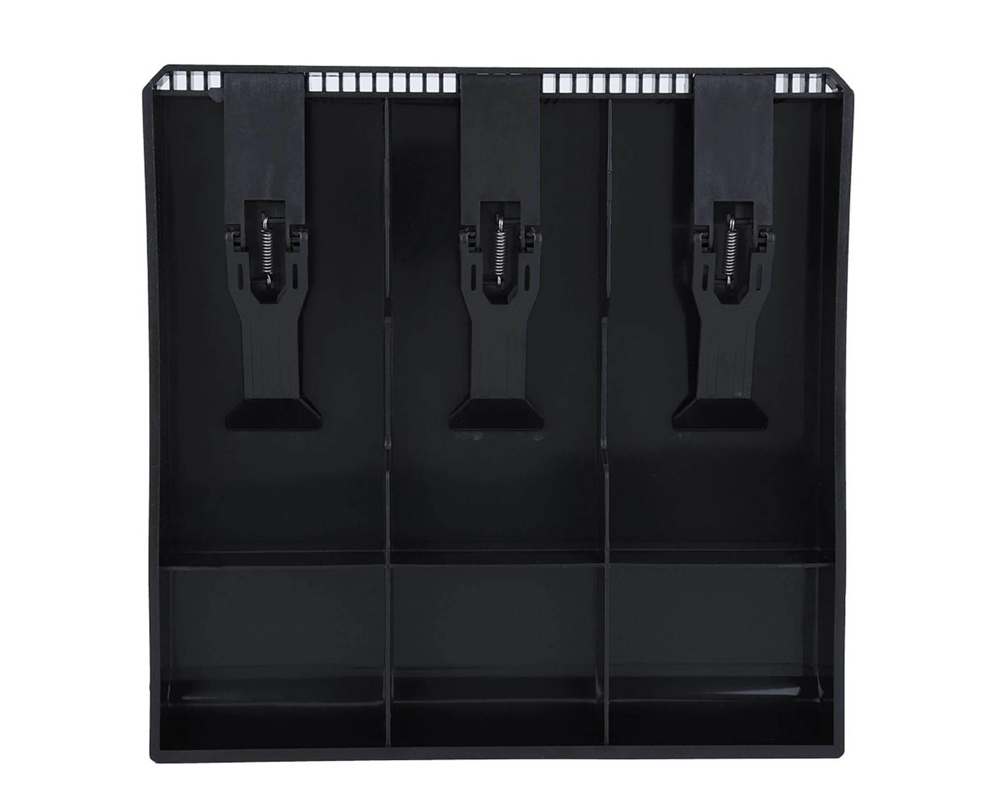 Cash Drawer Register Insert Tray Replacement 3 Bills 3 Coins Money Storage Box (Black)