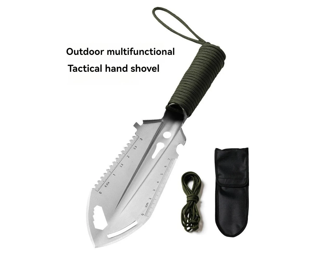 Camping Portable Engineer Shovel, Field Survival Tools, Outdoor Stainless Steel Multi-functional Small Tactical Hand Shovel