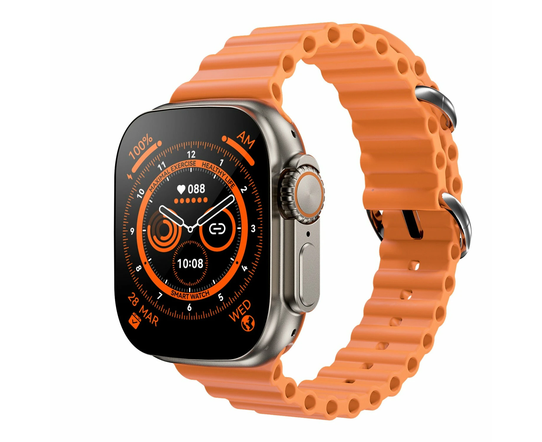 Watch 8 Ultra, Smart Watch, Nfc Gps Track Waterproof Gold