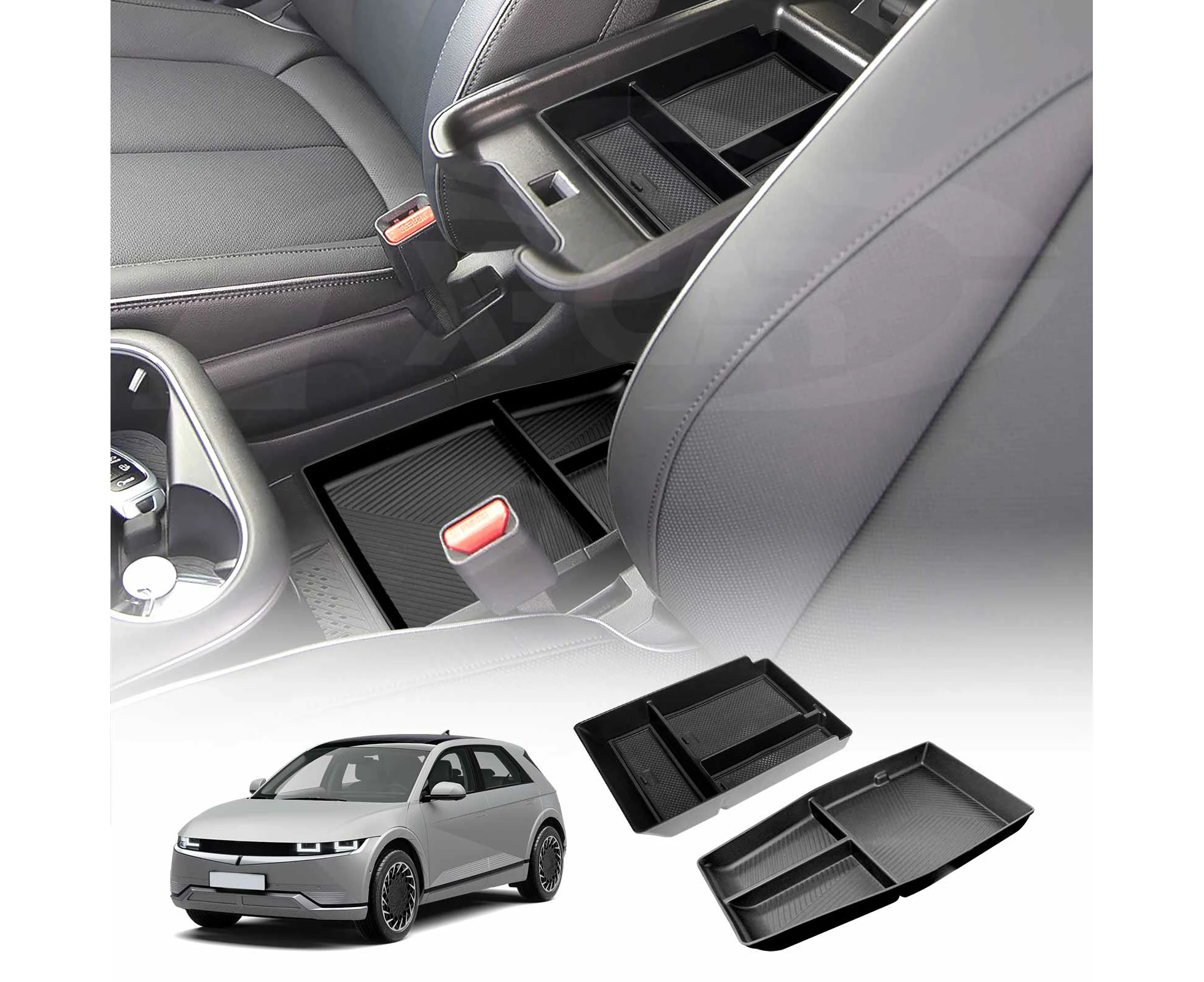 Centre Console Armrest Organizer Tray Combo for Hyundai IONIQ 5 2021-2024 Storage Box Accessories