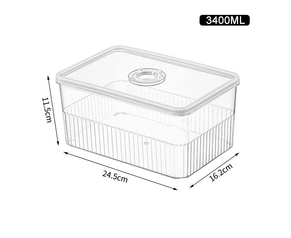 Transparent Fridge Organizer Food Storage Containers Fresh Vegetable Fruit Baskets Refrigerator Storage Box Kitchen Organizer