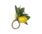 Simulation Lemon Napkin Ring Napkin Ring Holder Furniture Restaurant Table Decoration