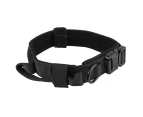 Dog Collar with Stainless Steel Buckle Adjustable Thick Nylon Dog Collar for Medium and Large Dogs Outdoor Training