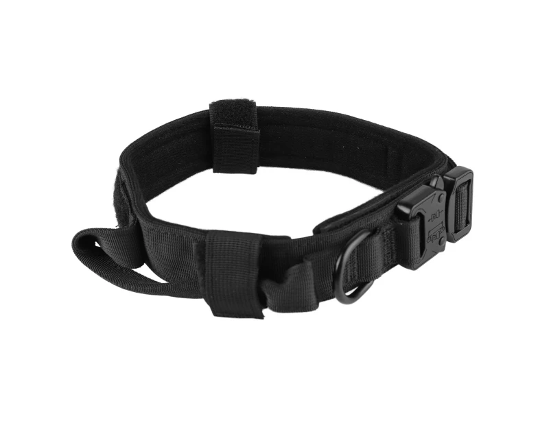 Dog Collar with Stainless Steel Buckle Adjustable Thick Nylon Dog Collar for Medium and Large Dogs Outdoor Training