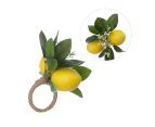 Simulation Lemon Napkin Ring Napkin Ring Holder Furniture Restaurant Table Decoration