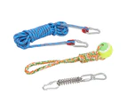 Spring Pole Dog Rope Toys Interactive Hanging Bungee Dog Toys for Medium Large Dogs 16.4ft