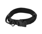 Dog Training Collar Professional Nylon Webbing Neck Protection Adjustable Pet Collar for Medium Large Dogs Black XL