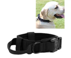 Adjustable Dog Collar Comfortable Breathable Pet Dog Collar with Metal Buckle And D Ring for Training Medium Large Dogs Black M