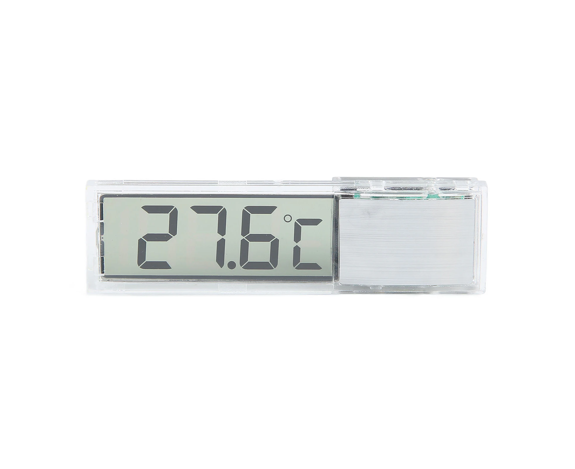 Aquarium Thermometer 3D LCD Electronic Transparent Digital Fish Tank Thermometer for Water Temperature Measurement Silver