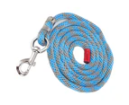 Horse Leash Thickened Tug Resistant Nylon Horse Rope for Livestock Pet Horse Training 6.6ft Long Blue Grey