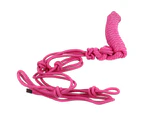 Rope Halter Multi Knots Adjustable Safe Wearable Weaving Horse Halter for Training Daily Pink