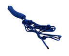 Rope Halter Multi Knots Adjustable Safe Wearable Weaving Horse Halter for Training Daily Blue