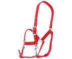 6mm Thickened Red Color Adjustable Horse Bridle Control Halter Riding Accessories