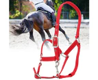 6mm Thickened Red Color Adjustable Horse Bridle Control Halter Riding Accessories