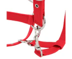 6mm Thickened Red Color Adjustable Horse Bridle Control Halter Riding Accessories