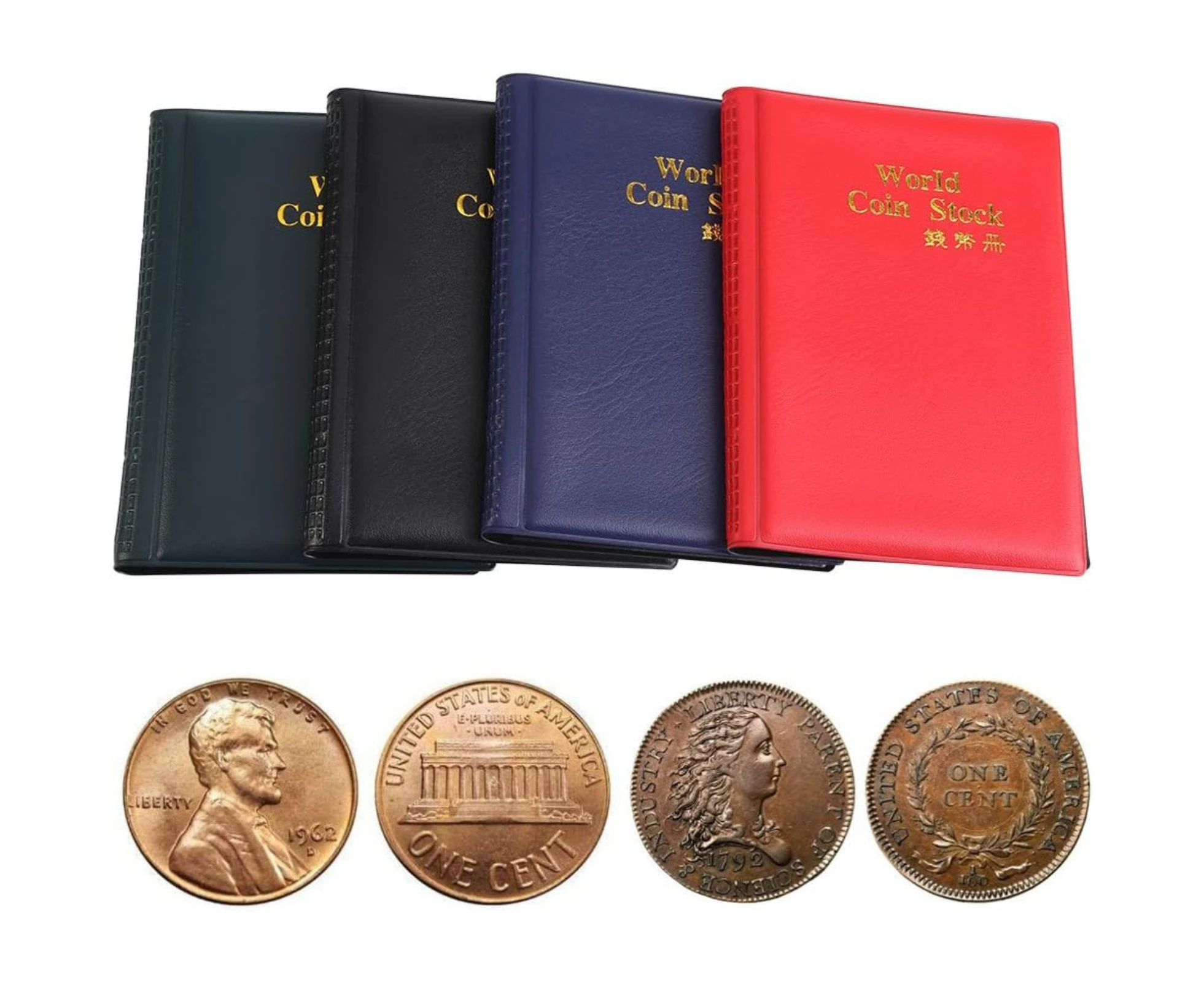 Storage Collecting Money Penny Pockets Album Book 120 Coin Holder