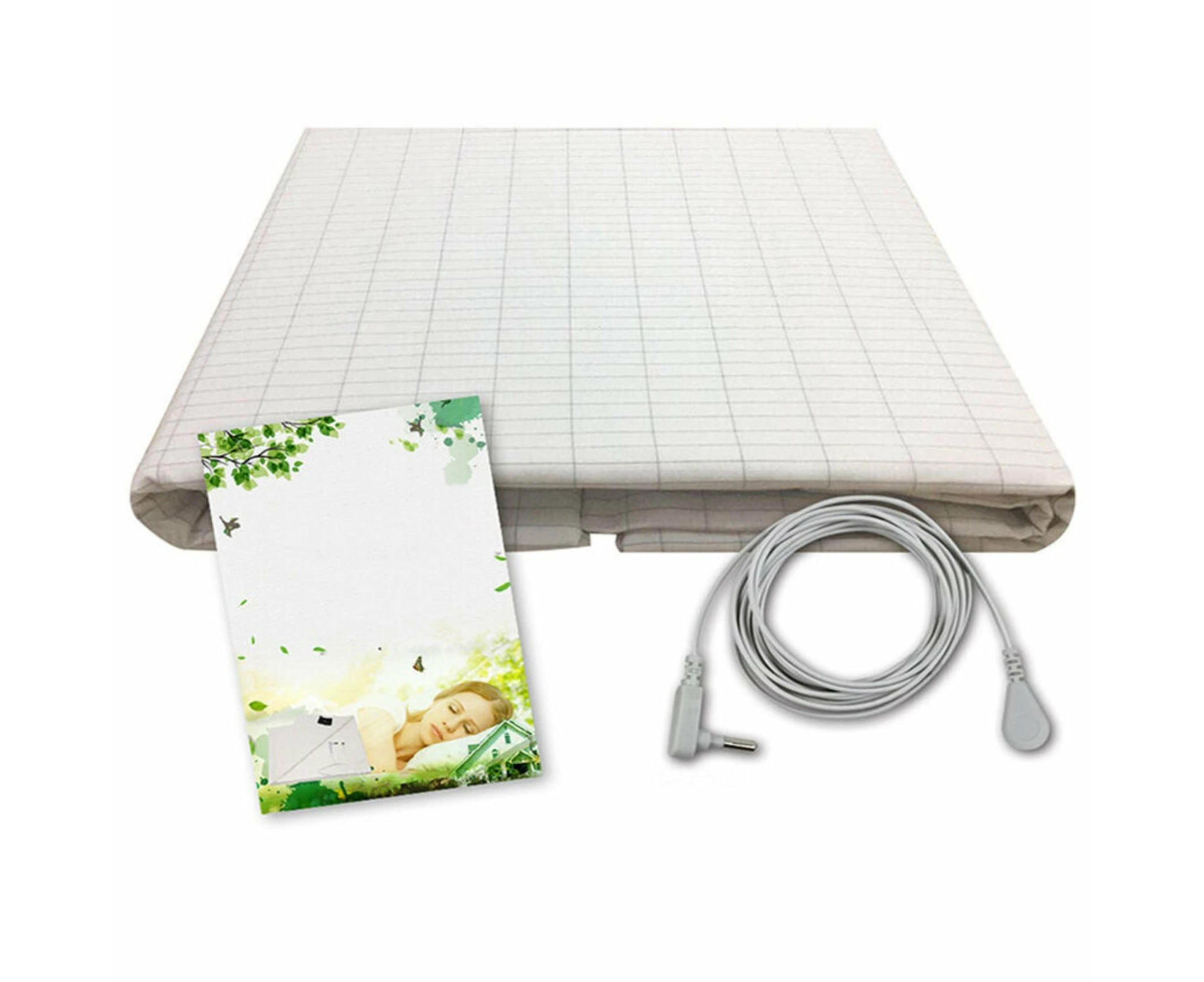 Conductive Grounding Mat With AU Plug 153x203cm Earthing Sheet Connection Cord