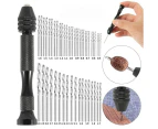 49pcs 0.5mm-3mm Precision Drill Bits Micro with Hand Drill Rotary Tool