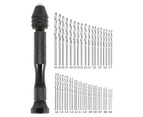 49pcs 0.5mm-3mm Precision Drill Bits Micro with Hand Drill Rotary Tool