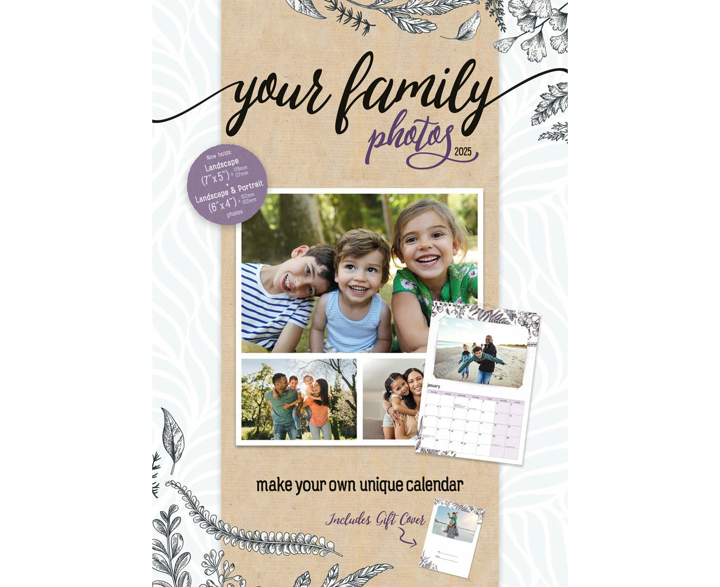 2025 Your Family Photos Wall Calendar