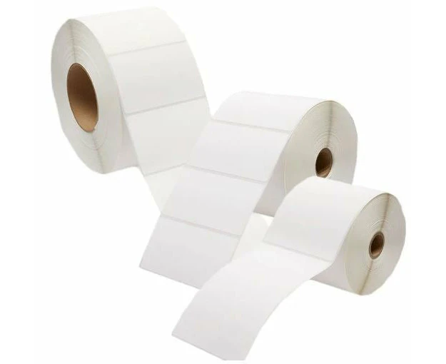 Calibor Direct Thermal Label Rolls 50mmx28mm - 2000 labels per roll (6 rolls) - 25mm core