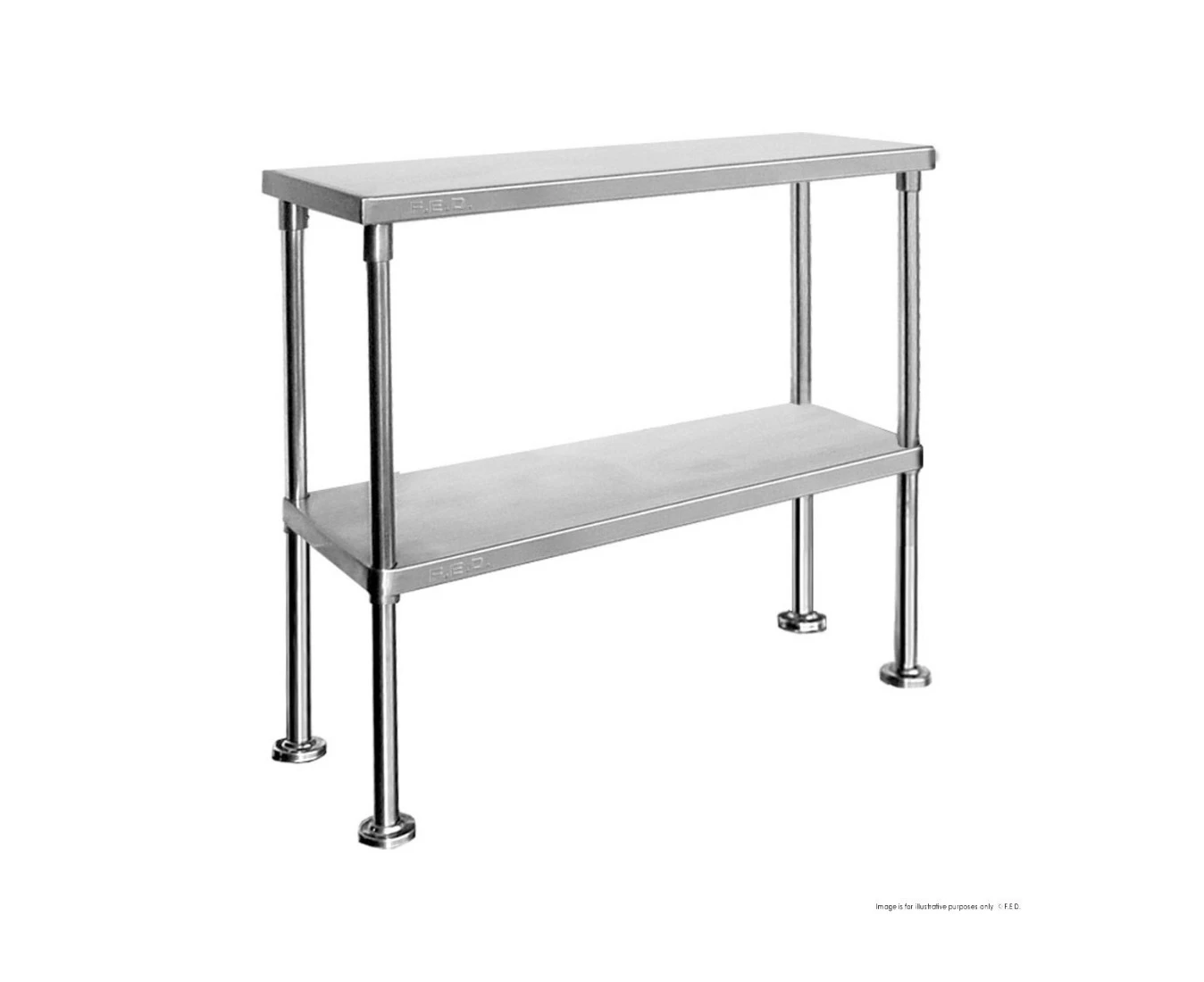 Double Tier 400mm Deep Workbench Overshelf 750mm High Wbo2 1800 400