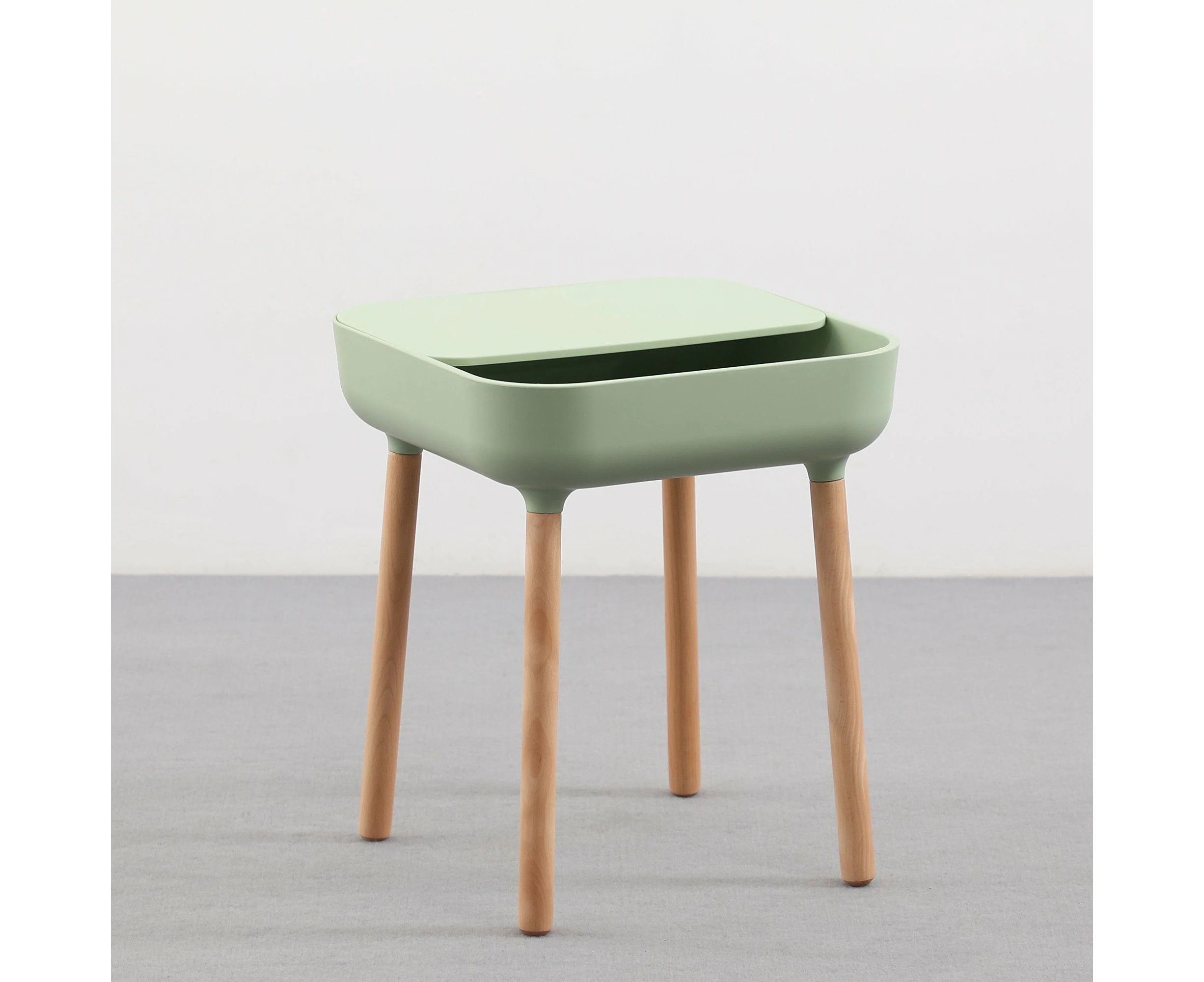 Macaroon Color Small Nightstand/Bedside Table/Side Table - Green