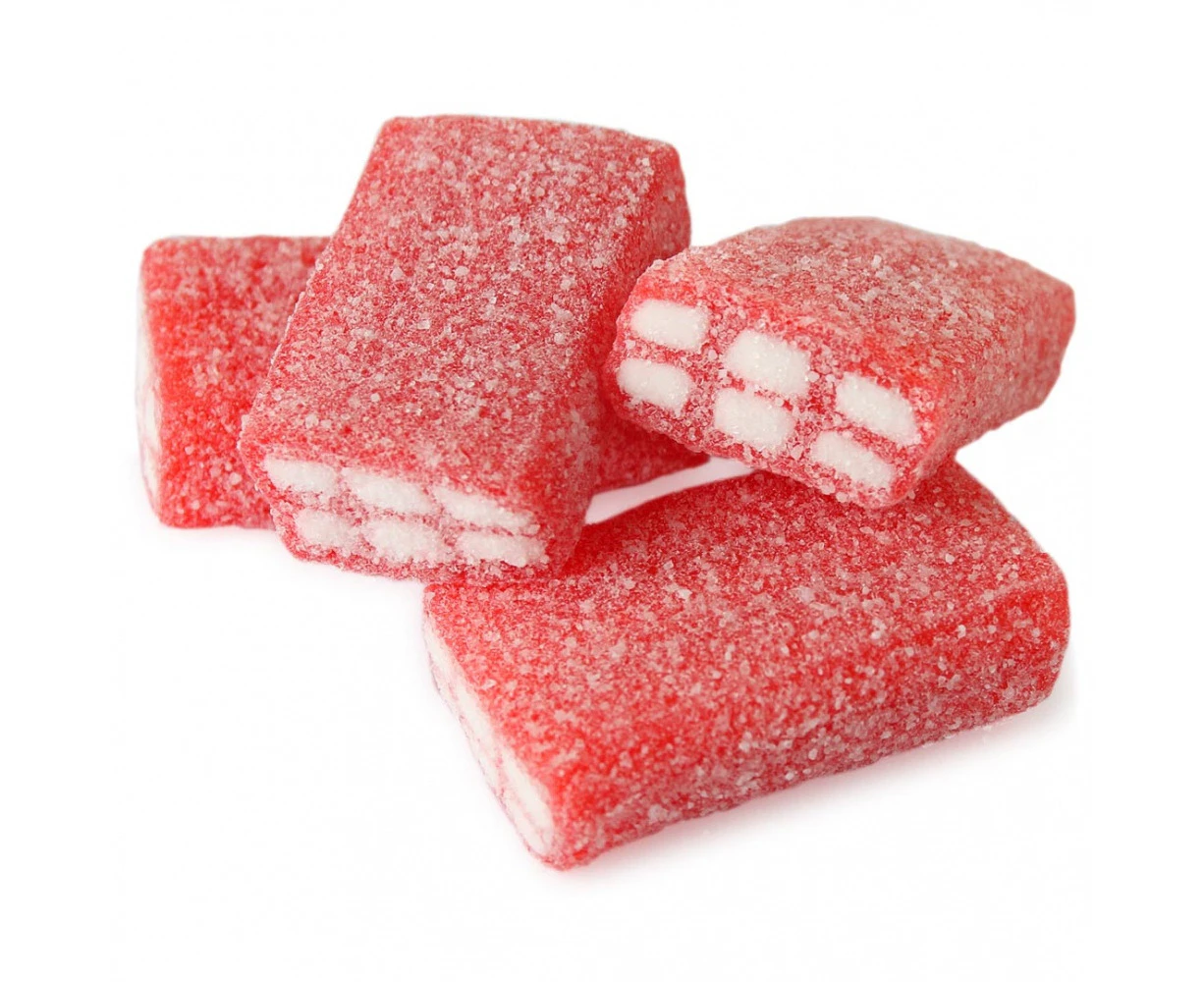 Fizzy Strawberry Bricks 150g