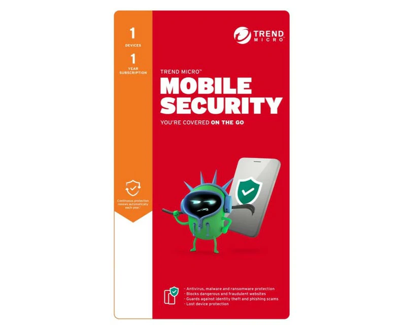 Trend Micro Mobile Security 1 Device 1 Year