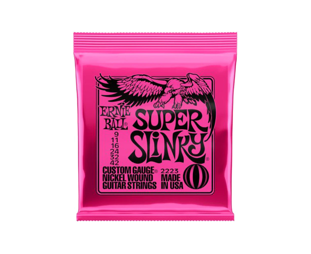 Yuventoo Ernie Ball 2223 Super Slinky Nickel Wound Electric Guitar Strings 9-42