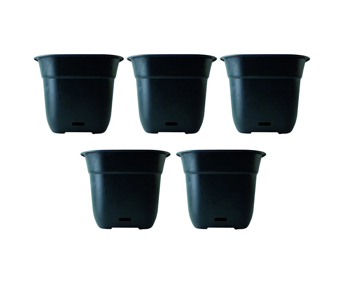 5x Homeleisure WaterSaver Square Planter Flower/Plant Pot Garden Decor 40cm CHAR