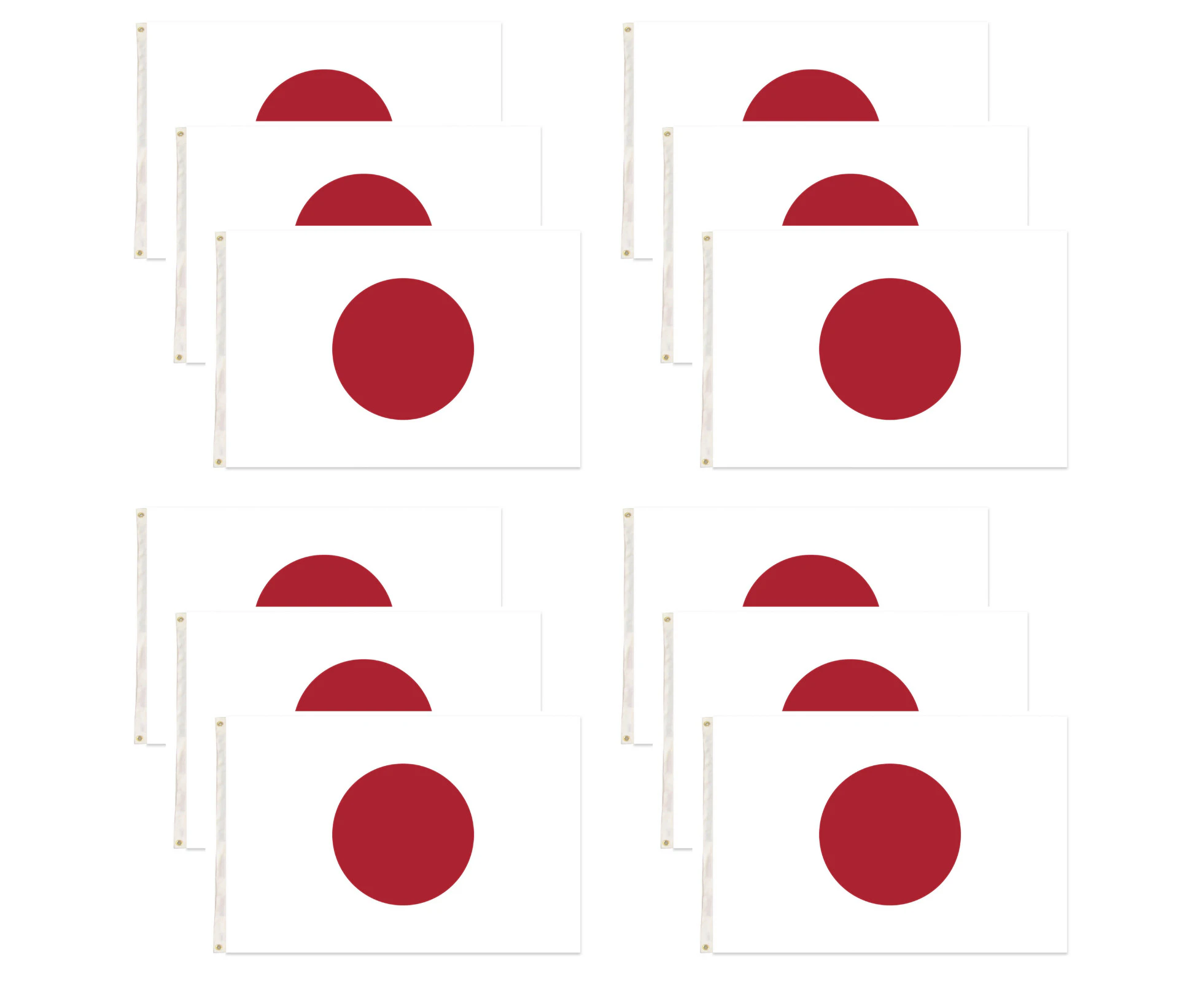 12x Japan Country Flag Japanese Heavy Duty - 150cm x 90cm