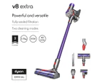 Dyson V8™ Extra stick vacuum cleaner (Silver/Purple)