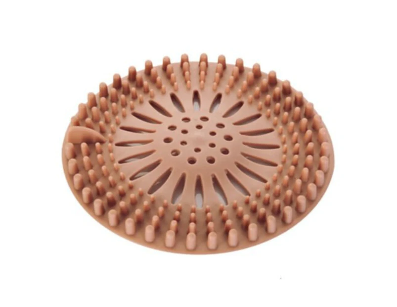 2pcs Bathroom Drain Hair Catcher Bath Stopper - Pink