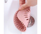 2pcs Bathroom Drain Hair Catcher Bath Stopper - Green