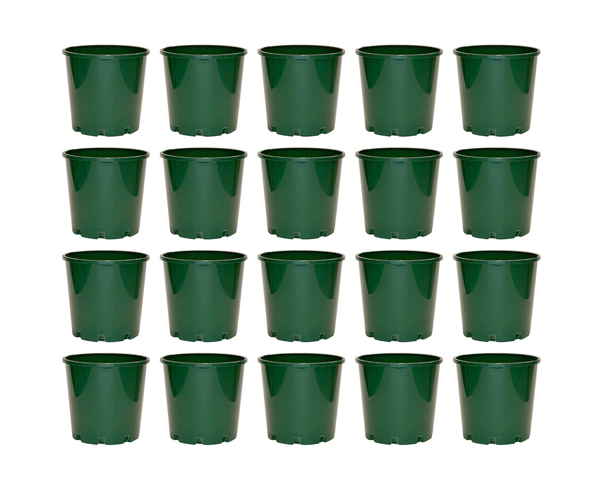 20x Homeleisure Reko Pot Planter 100mm Green Outdoor Decorative Garden Decor