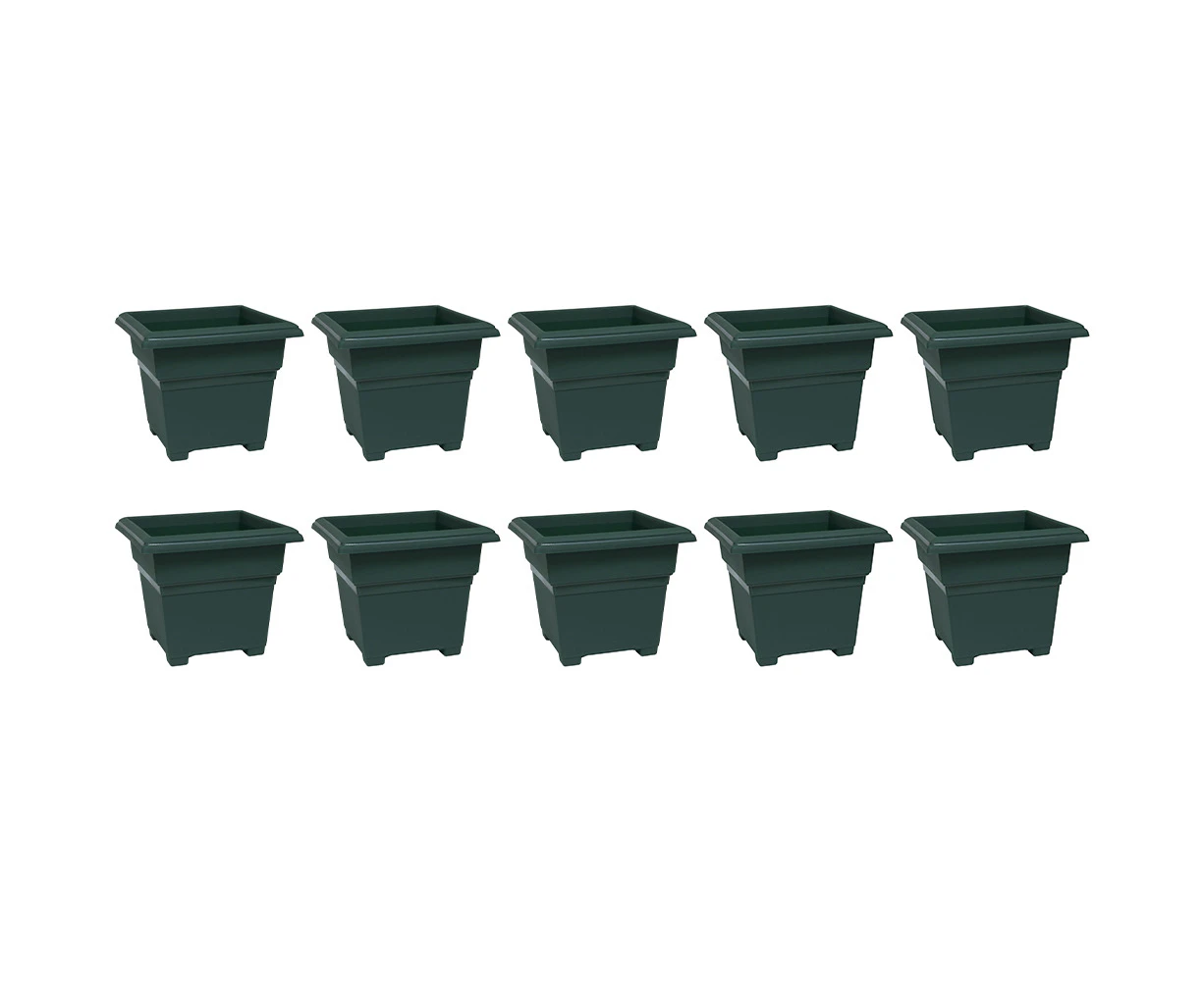 10x Homeleisure Patio Tub Planter 180mm Green Outdoor Decorative Garden Decor