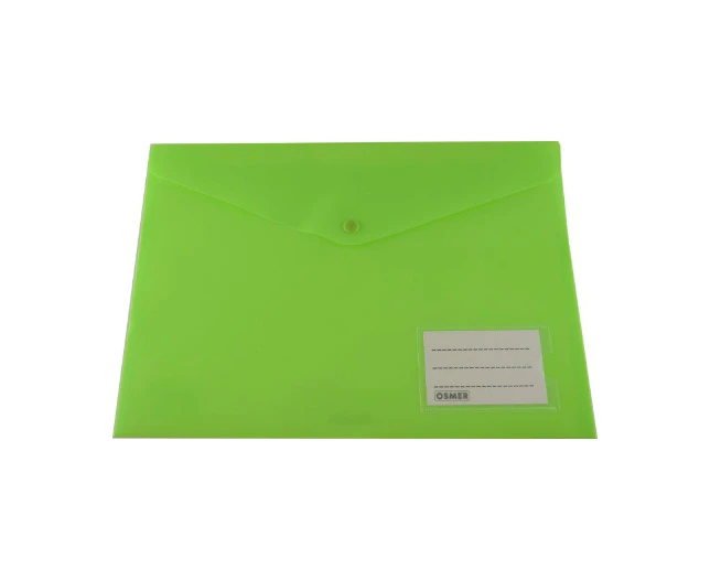 Green A4 Document Wallet