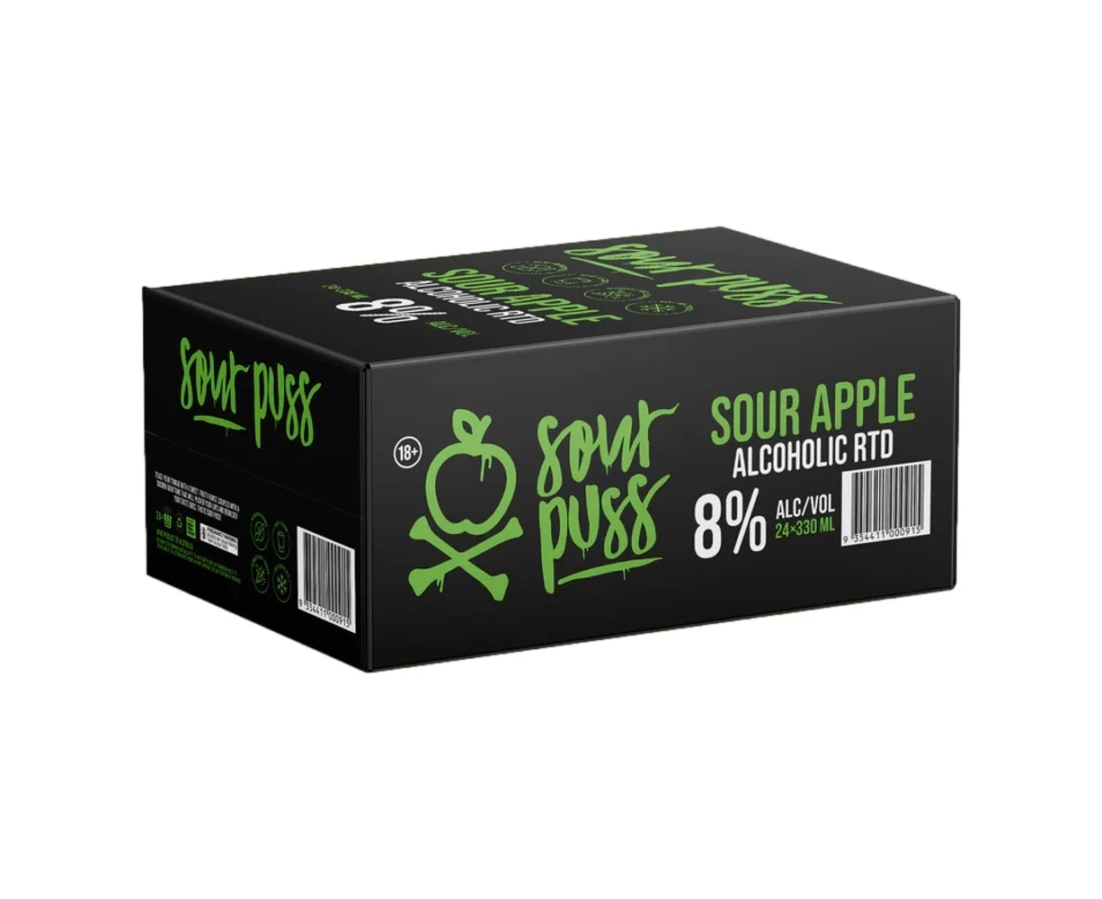 Sour Puss RTD Sour Apple (24X330ML)