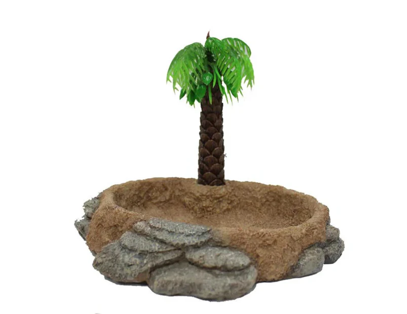 Aquatopia Hermit Crab Palm Tree With Bowl (AQT81043)