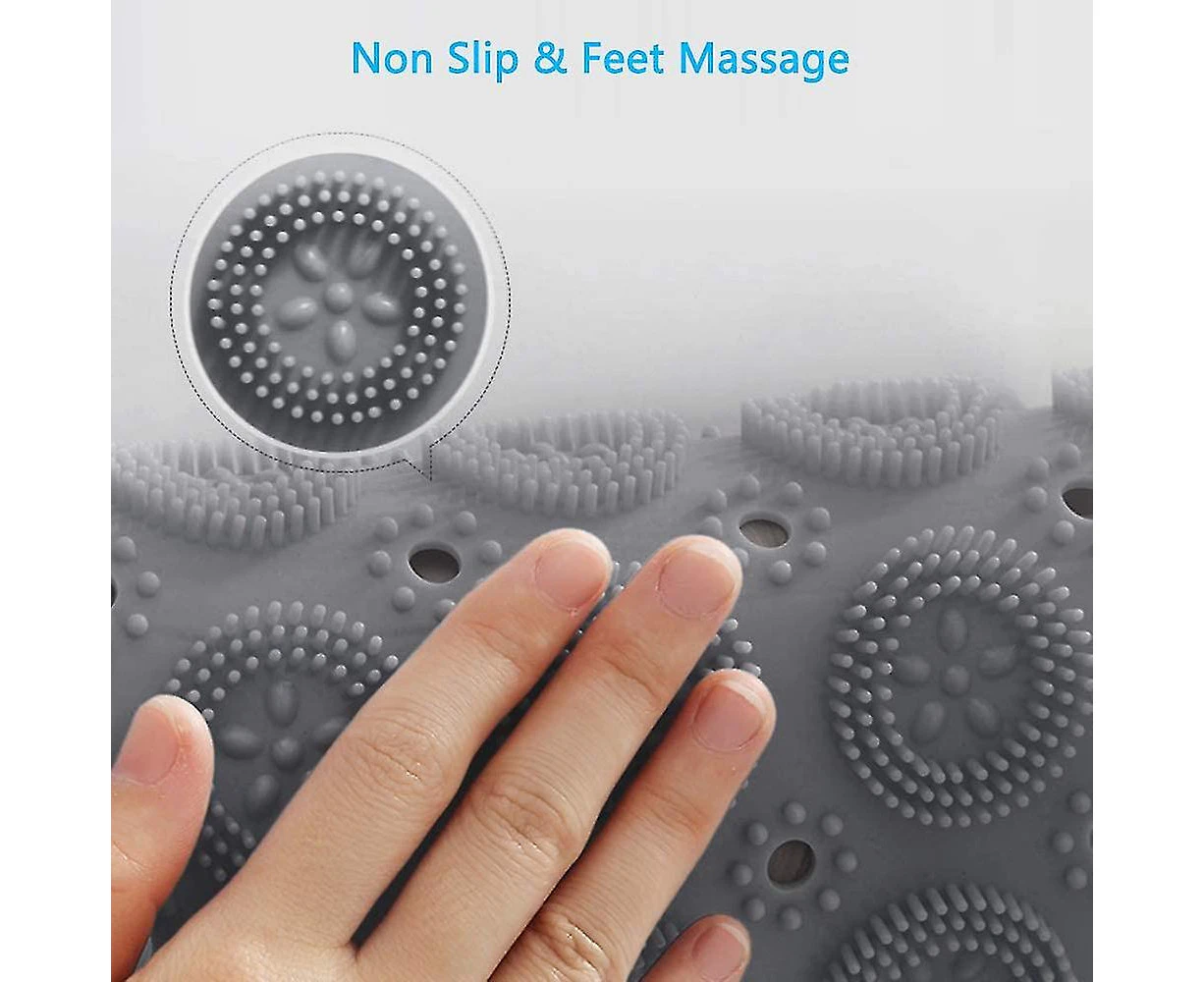 Bath Mat Non-slip Shower Mat Shower Mat Non-slip Shower Tray Insert With Suction  S  Drain Hole, Shower Mat, Comfort Massage Shower Mat 55 X 55 Cm