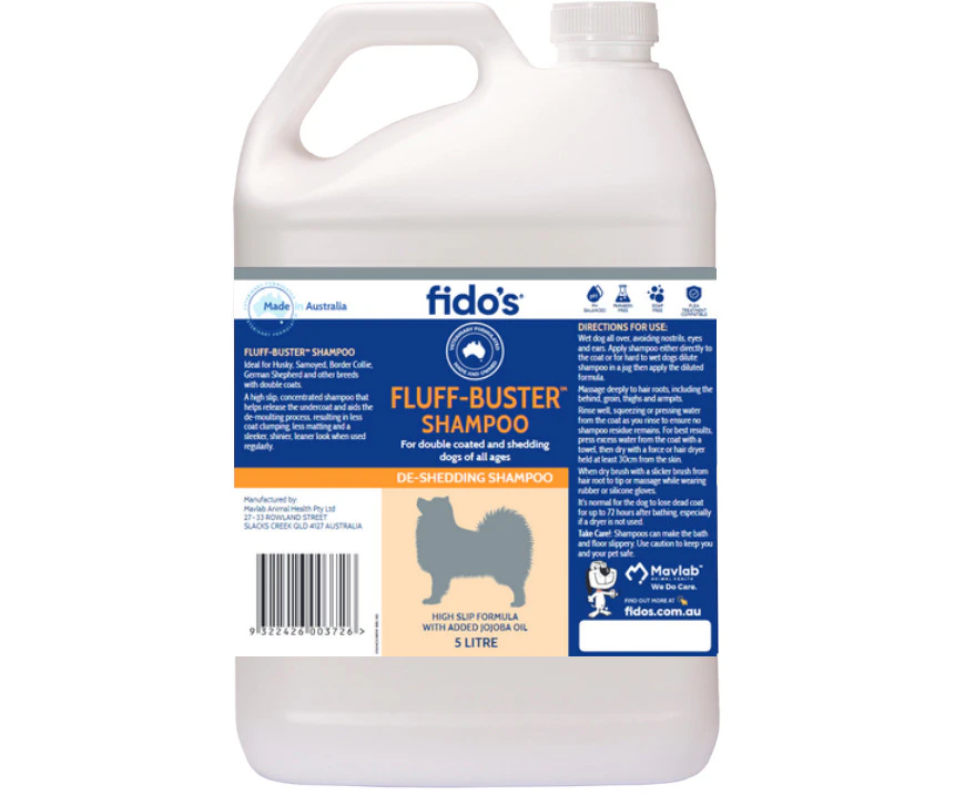 Fido's Fluff-Buster Shampoo 1L 5L  Free soap Free postage [Choice: 5L]