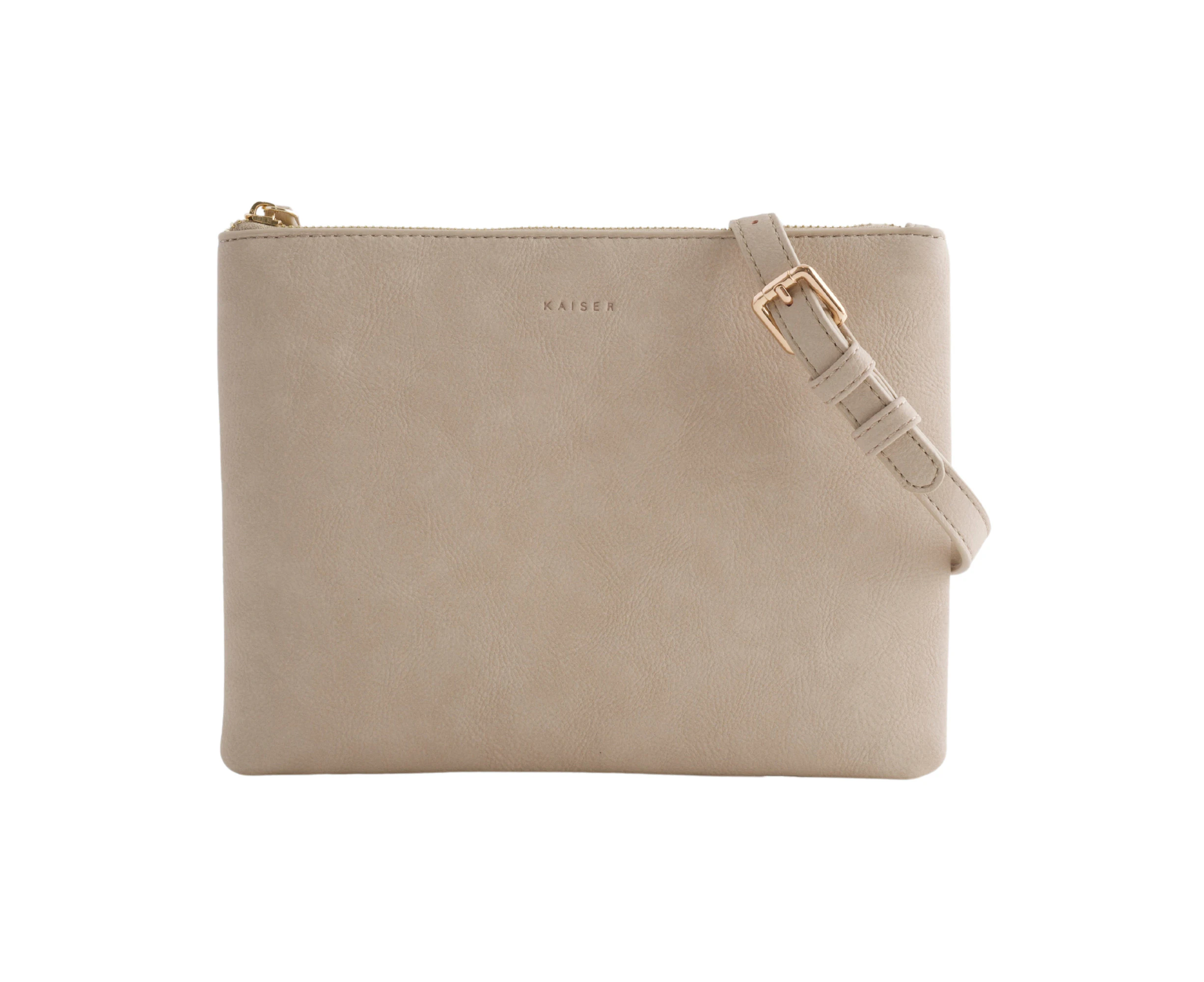 Rectangle Shoulder Bag - Beige