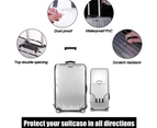 30" Clear PVC Travel Luggage Protector Transparent Waterproof Suitcase Cover