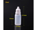 50pcs Squeezable Drop Liquid Container Empty Plastic Dropper Bottles 10ML