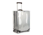 30" Clear PVC Travel Luggage Protector Transparent Waterproof Suitcase Cover